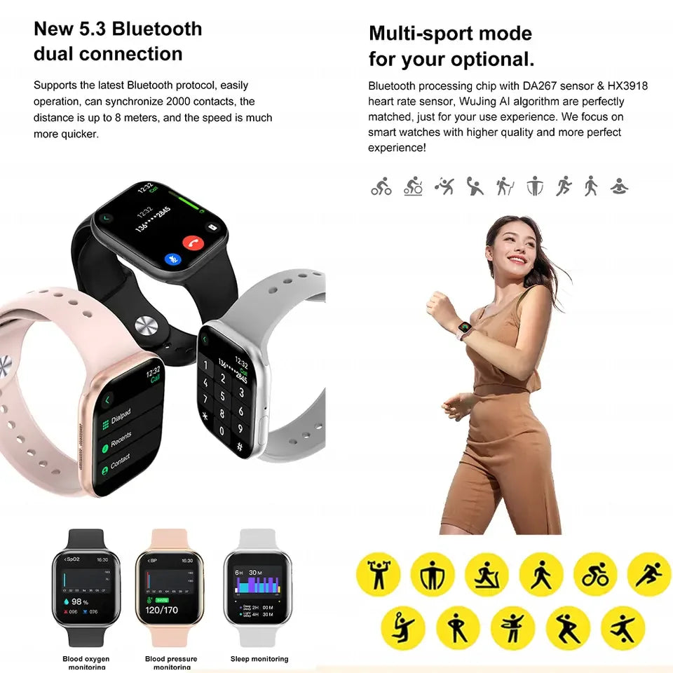 2025 New For Apple GPS Watch 10 Smart Watch Men HD