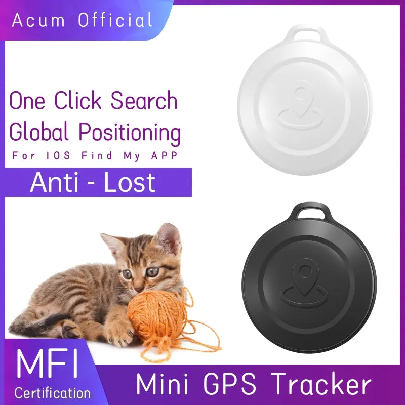 Global GPS Mini Smart Cat Tracker Anti-lost Key Finder