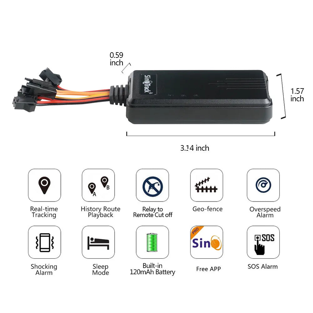 SinoTrack ST-906L – 4G GPS Car Tracker with Cut-Off Control