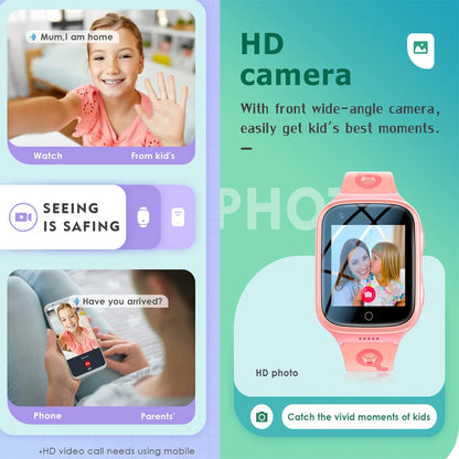 4G Smart Watch Kids GPS WiFi 1000mAh Video Call Tracker