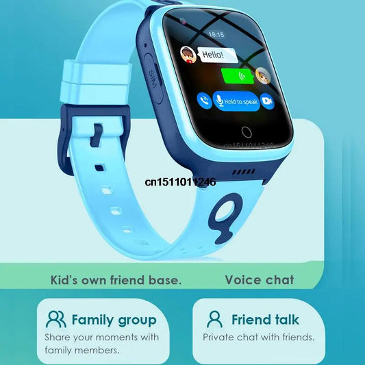 4G Smart Watch Kids GPS WiFi 1000mAh Video Call Tracker