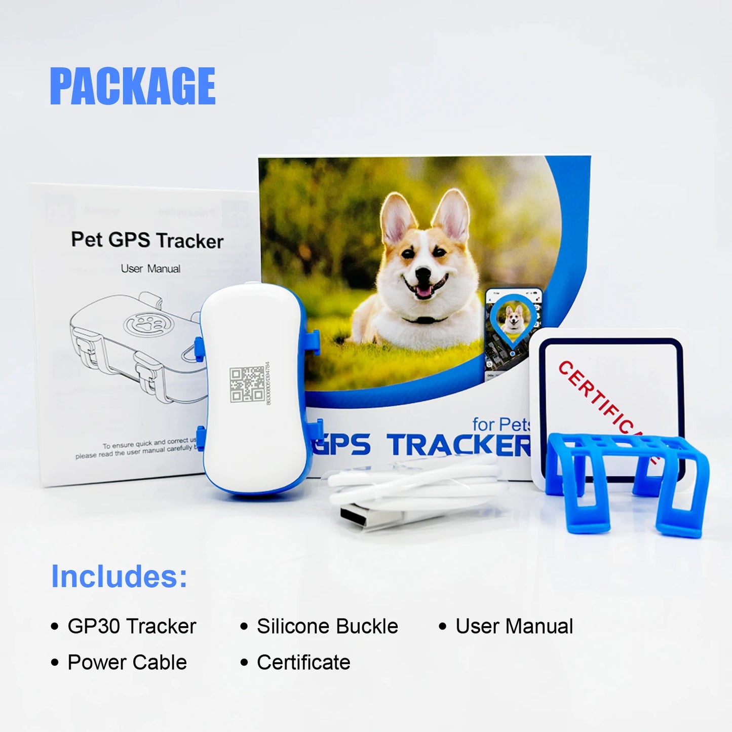 ‌4G Dog Cat GPS Tracker for Pets - Waterproof Smart Locator