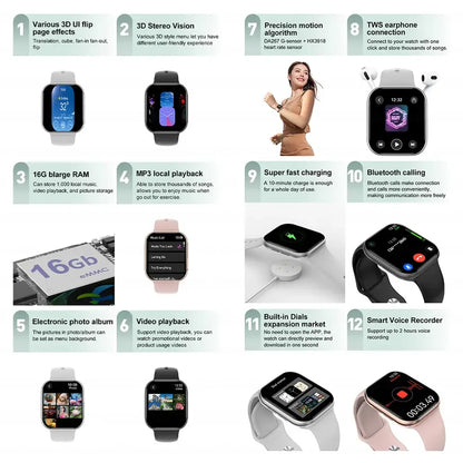 2025 New For Apple GPS Watch 10 Smart Watch Men HD