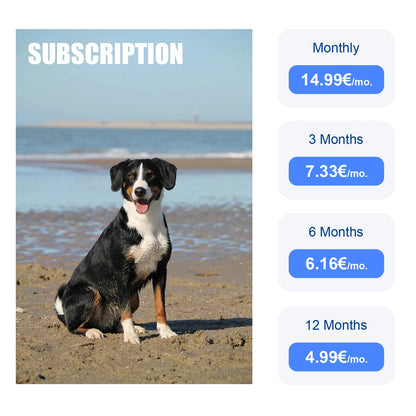 ‌4G Dog Cat GPS Tracker for Pets - Waterproof Smart Locator