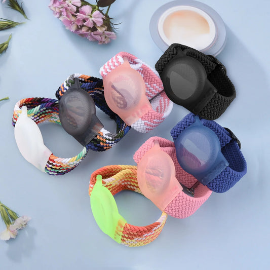 Braided Solo Loop For Apple AirTags Kids Wristband Anti-Scratch