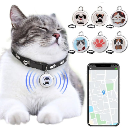Smart Pet GPS Tracker – Waterproof Bluetooth Collar Locator