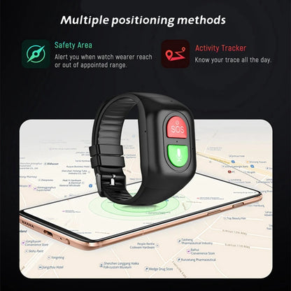 1 PCS Elderly Smart Watch 4G SOS Anti-Wandering Tracker