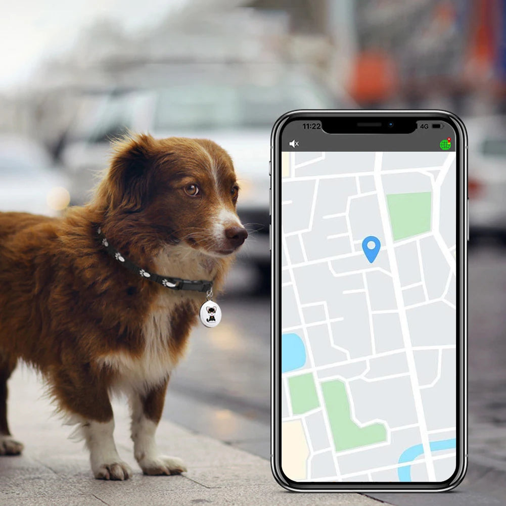 Smart Pet GPS Tracker – Waterproof Bluetooth Collar Locator