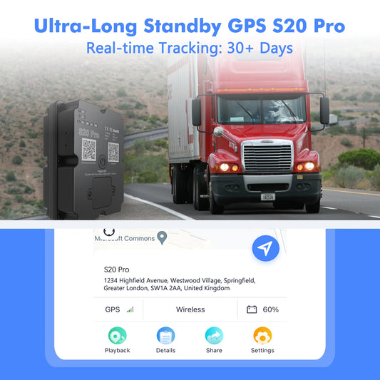 4G GPS Vehicle Tracker – 30-Day Real-Time Tracking